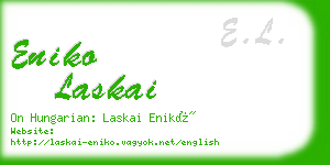 eniko laskai business card